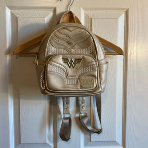Loungefly Metallic Gold Wonder Woman Backpack